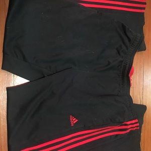 Red and Black Mens Adidas Sweatpants/Joggers